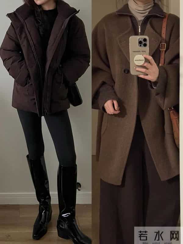 在冬天会穿驼色羽绒服，时髦又高级！