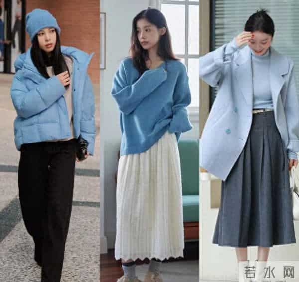 秋冬除了黑白灰，穿这个颜色也好美