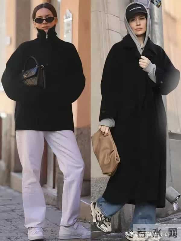 秋冬“ins博主风+通勤得体感”万能穿搭，驼色大衣+直筒牛仔极简