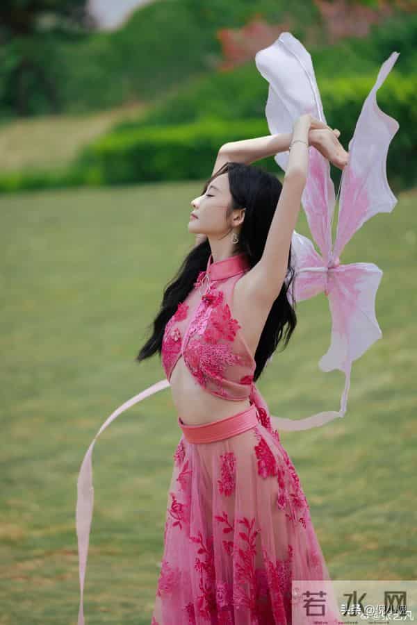 张艺凡~粉色镂空礼服,亮相第二十届华表奖