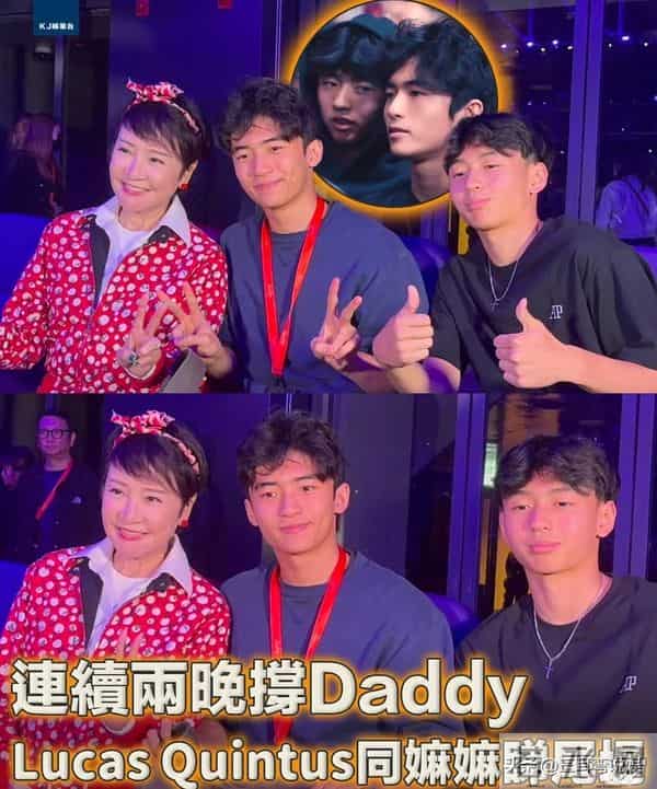 谢霆锋大儿子现身香港马场看比赛,18岁谢振轩穿黑色西装帅气十足