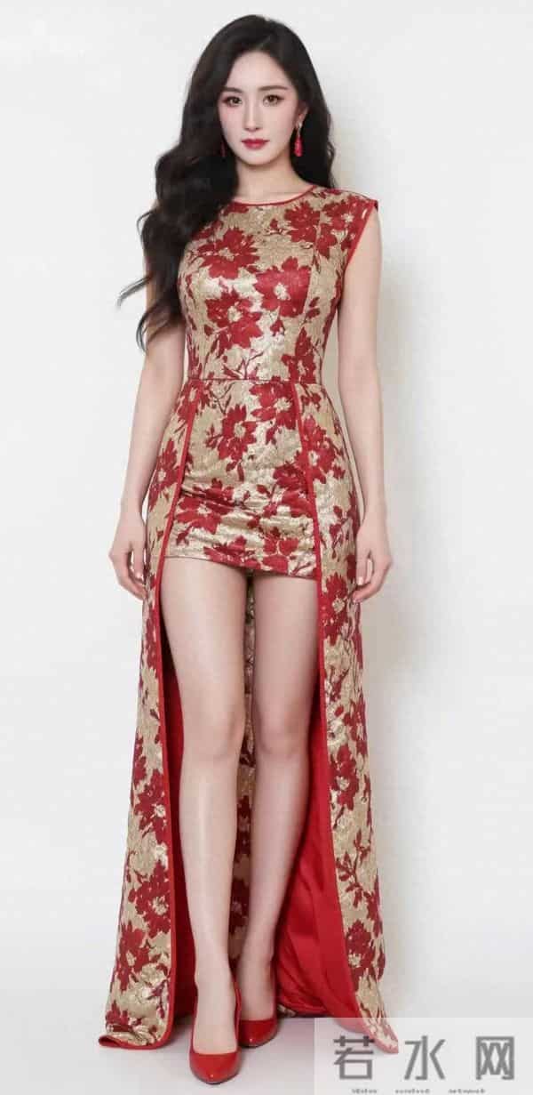 杨幂旗袍秀,体现东方的独特优雅