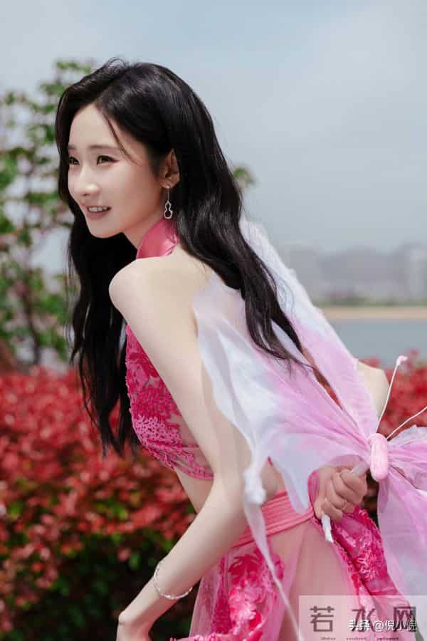 张艺凡~粉色镂空礼服,亮相第二十届华表奖