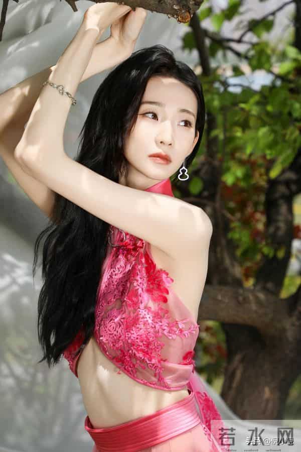 张艺凡~粉色镂空礼服,亮相第二十届华表奖