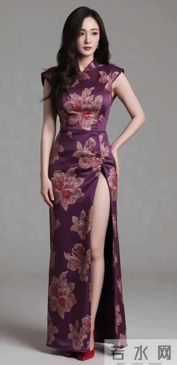 杨幂旗袍秀,体现东方的独特优雅