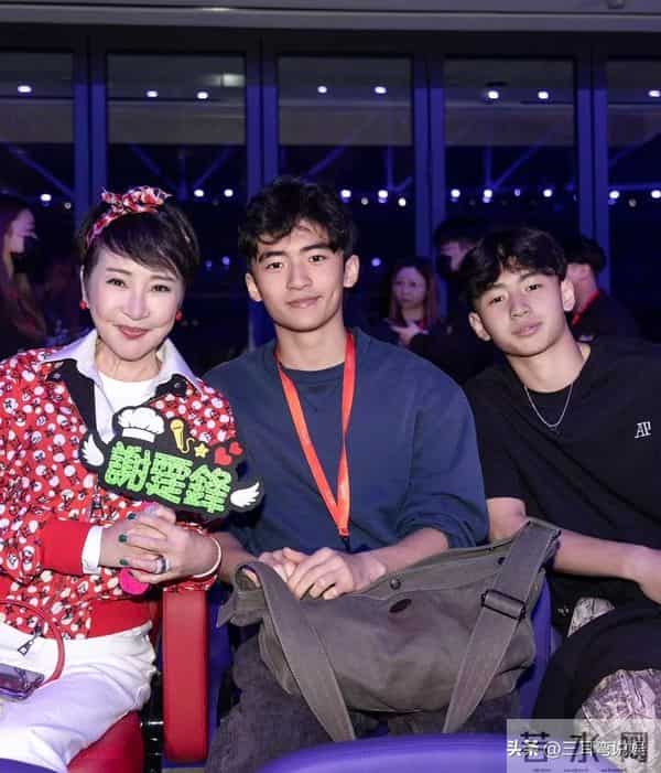 谢霆锋大儿子现身香港马场看比赛,18岁谢振轩穿黑色西装帅气十足