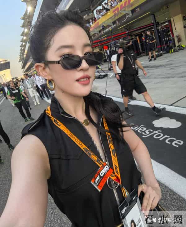 刘亦菲分享自拍照:笑容甜美气质佳,吊坠细节引热议