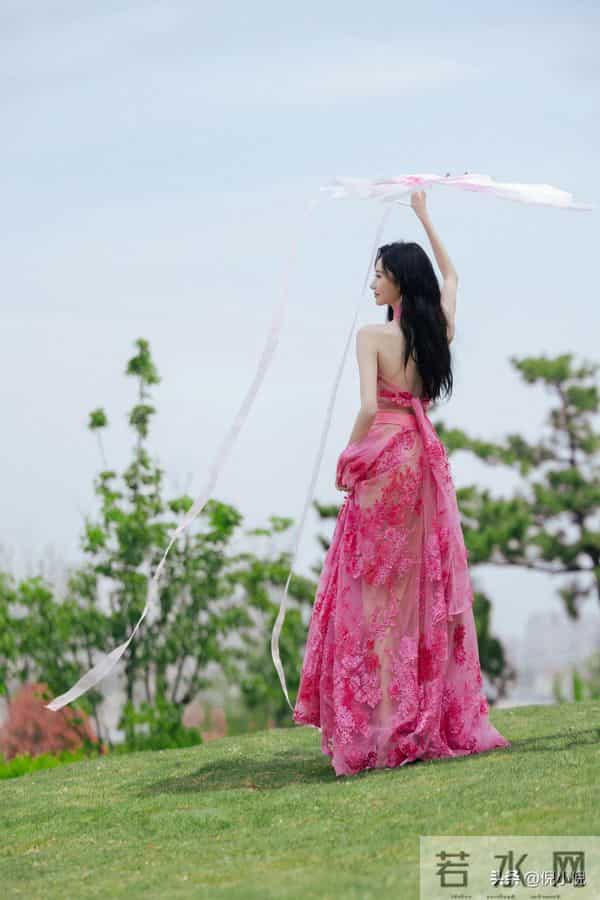 张艺凡~粉色镂空礼服,亮相第二十届华表奖