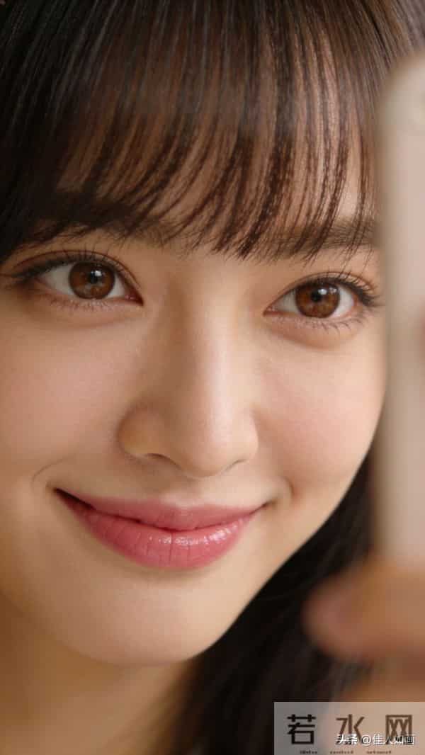 清灵眉眼+甜笑，初恋感直接拉满