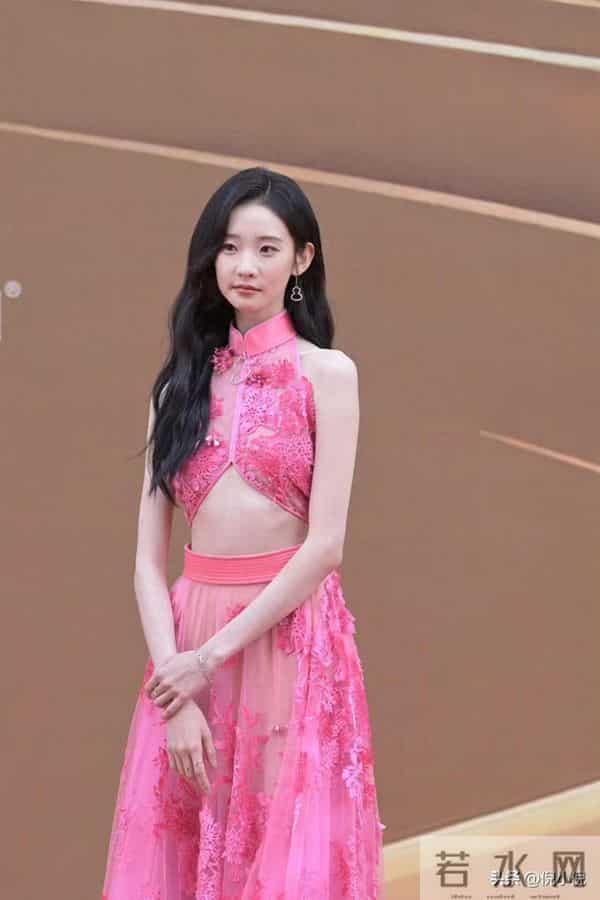 张艺凡~粉色镂空礼服,亮相第二十届华表奖