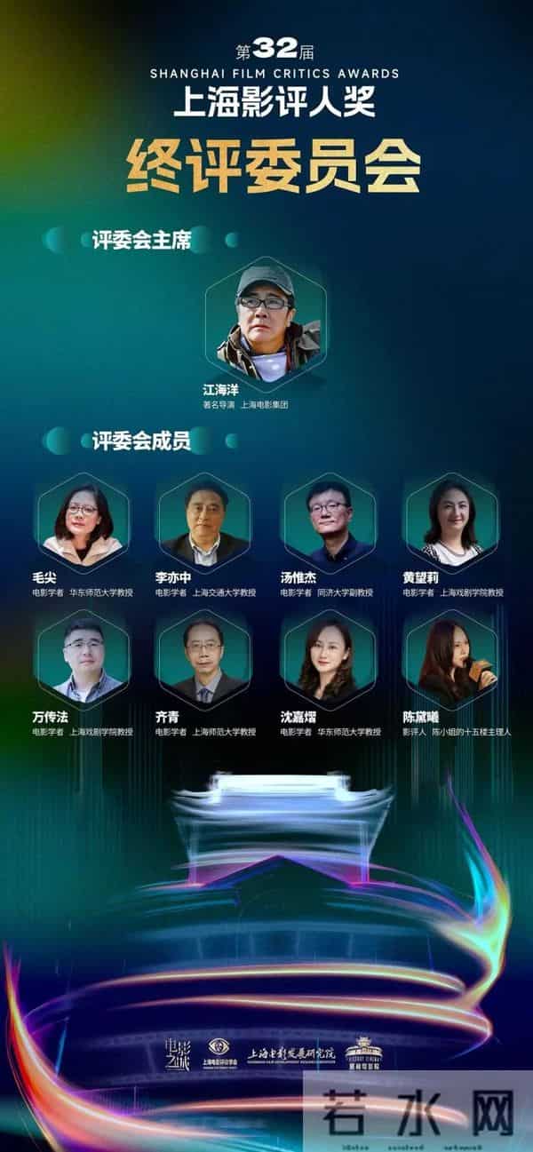 官宣！第32届上海影评人奖颁奖典礼定于明年1月举办，江海洋、毛尖、李亦中、汤惟杰等专家学者担任评委