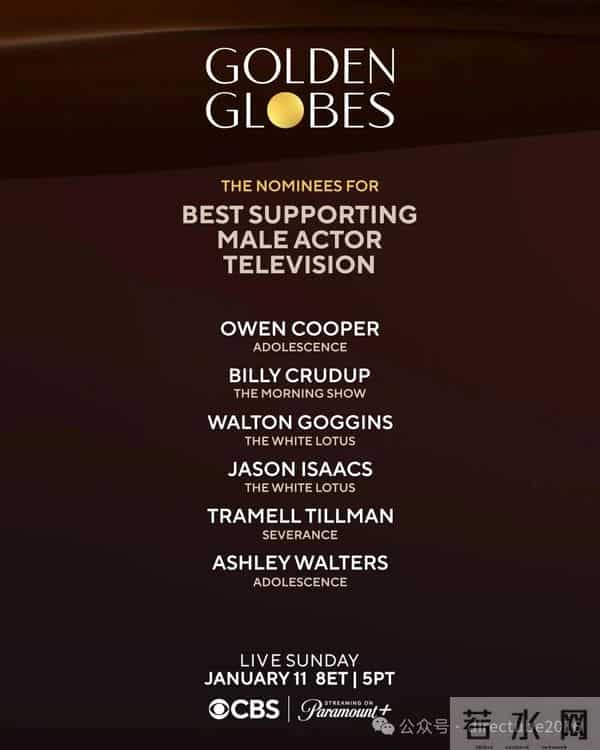 2026金球奖提名正式公布，《一战再战》《情感价值》领跑