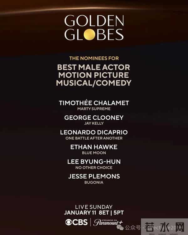 2026金球奖提名正式公布，《一战再战》《情感价值》领跑