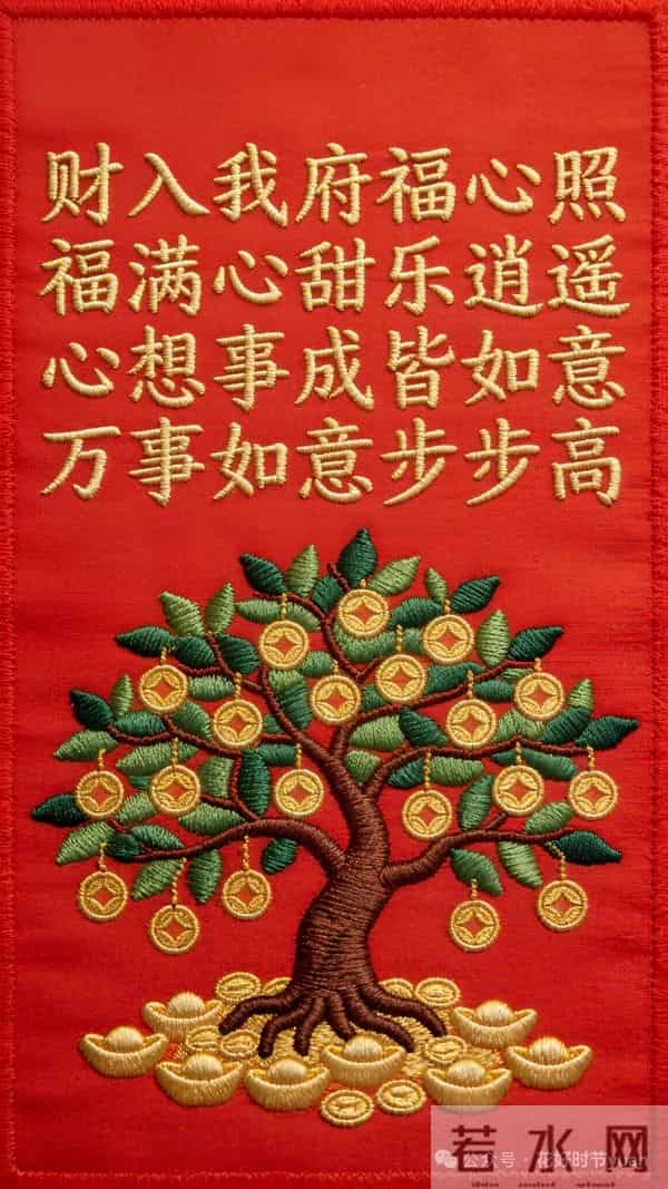 财入我府福心照,心想事成皆如意,万事如意步步高