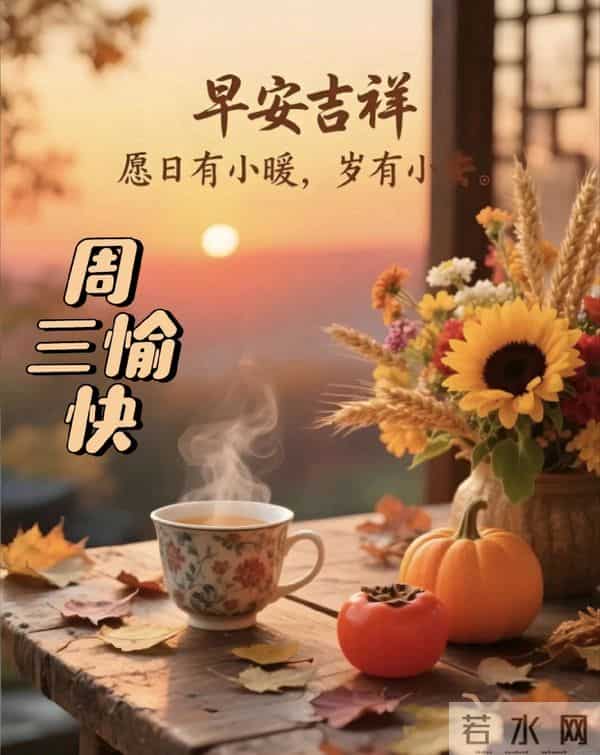 2025.12.10 冬天周三早安愉快！最新精美周三早上好温馨祝福语图片