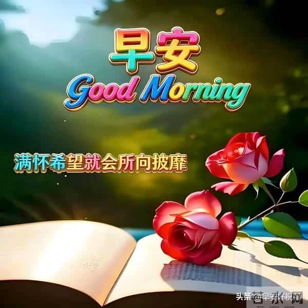 24张今日最新早安好祝福漂亮图片精选，新的一天，愿我们顺风顺水