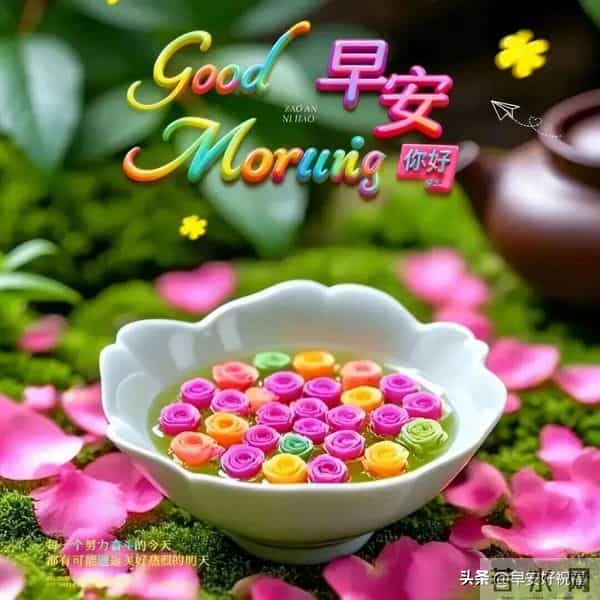 24张今日最新早安好祝福漂亮图片精选，新的一天，愿我们顺风顺水