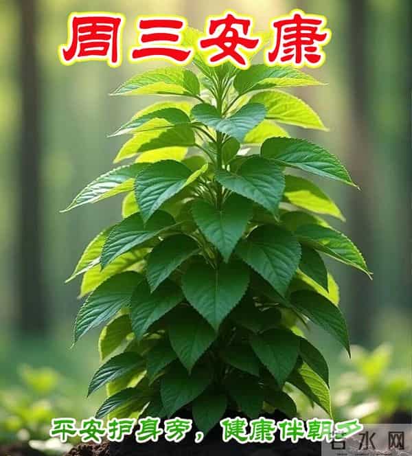 周三早安问候美图-静下心来找愉快，事事处处都精彩