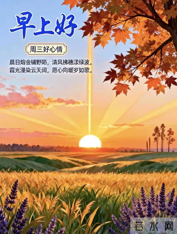 2025.12.10 冬天周三早安愉快！最新精美周三早上好温馨祝福语图片