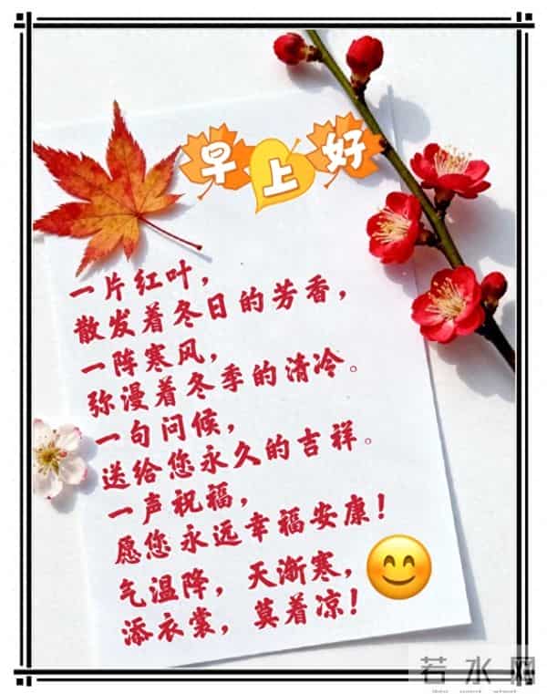 晨间问候，四季暖意