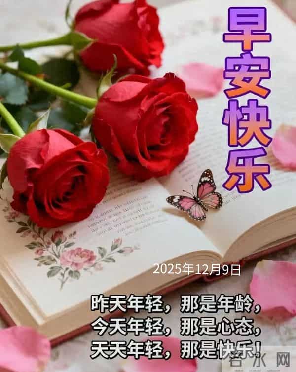 12月9日早上好 平凡的生活有知已和朋友 美好的清晨不忘牵挂与问候