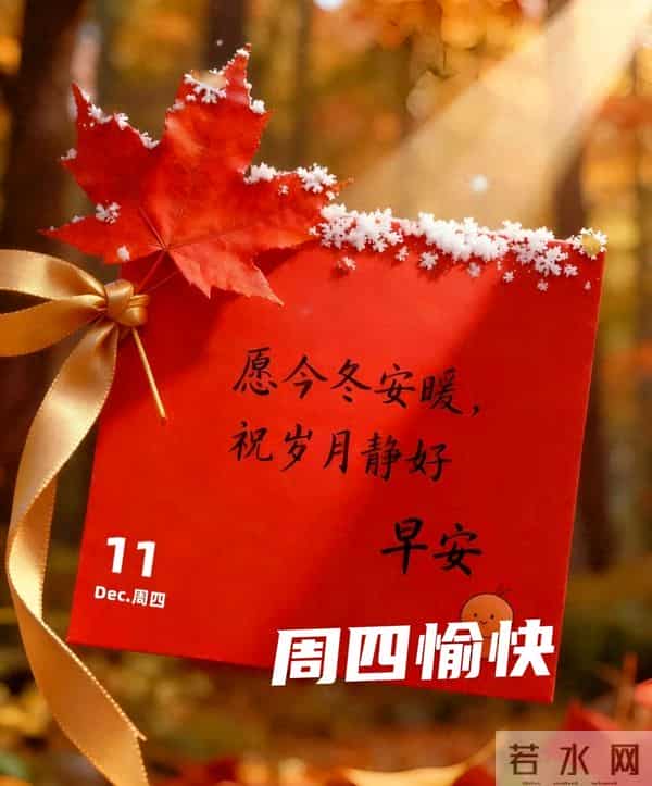 2025年12月11日早上好 早上好温馨问候祝福语 早安精美图片 周四愉快