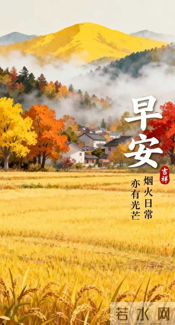 11月9日早上好 早上好温馨问候图片 早安图片最新今天 周二愉快