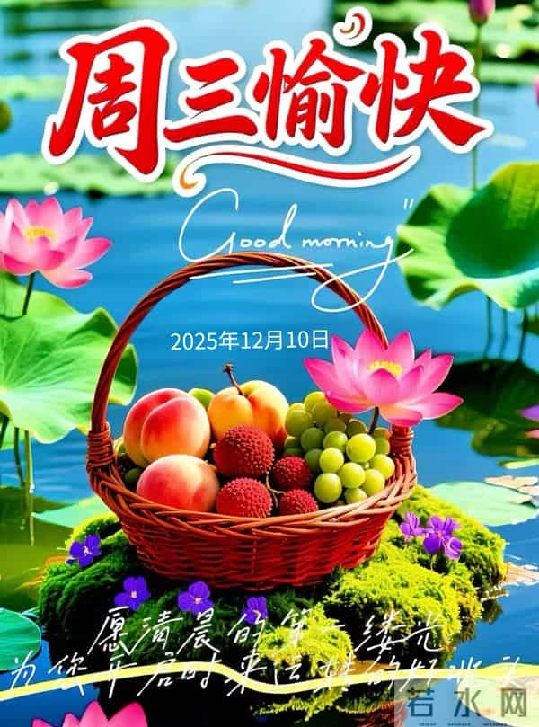 2025年12月10日早上好 早安温馨祝福语 早安周三愉快 早安精美美图