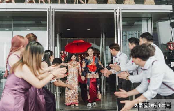 TVB小生容天佑举行婚礼,郎才女貌好甜蜜 伴郎团邹兆霆陈俊坚好帅