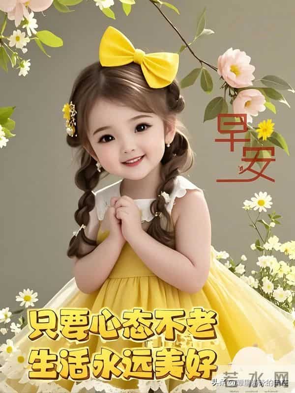 “周三早安这样发,心情美丽、身体棒棒、生活旺旺~”