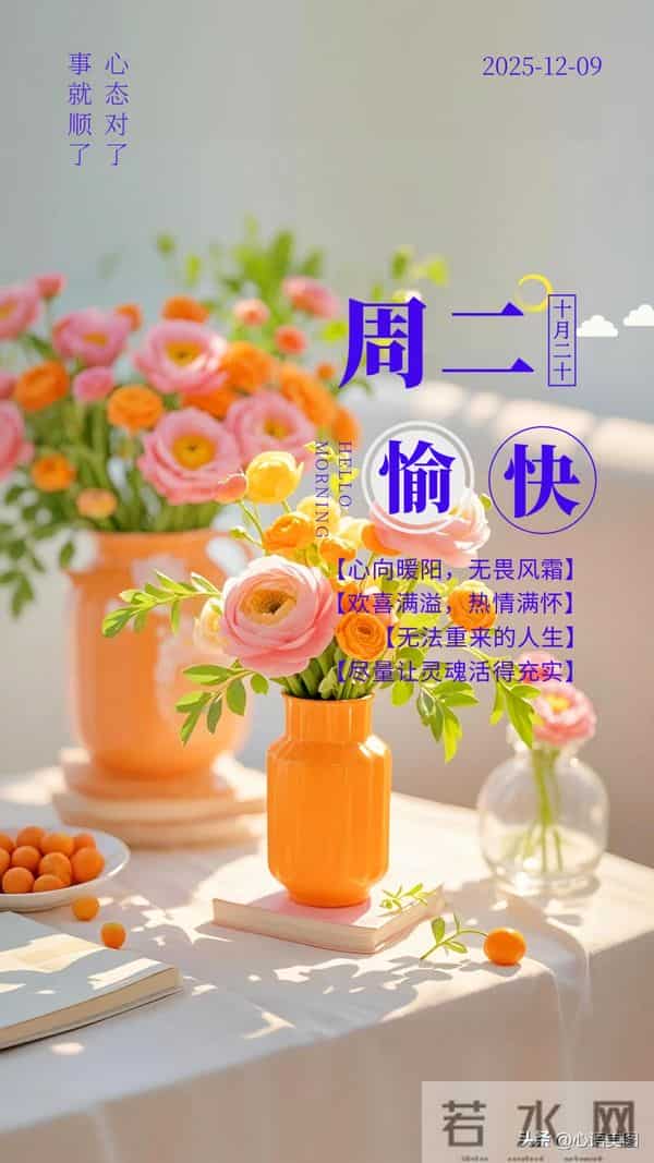 早安正能量图片文案:去爱,去拼,去活出热辣滚烫的生命!