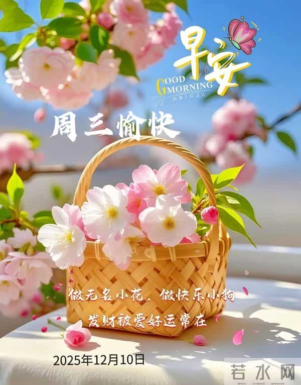2025年12月10日早上好 早安温馨祝福语 早安周三愉快 早安精美美图