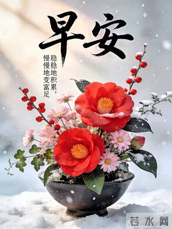 10张早安图片:走错路能调头,可人生的选择没有回头路!周三早安