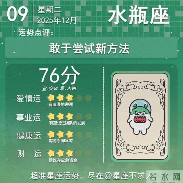 2025年12月9日十二星座运势