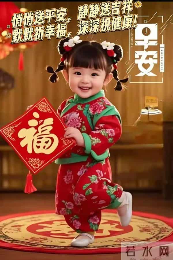 早上好早安祝福美图-晨光初露照心田,幸福快乐永相随