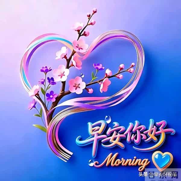 24张今日最新早安好祝福漂亮图片精选，新的一天，愿我们顺风顺水