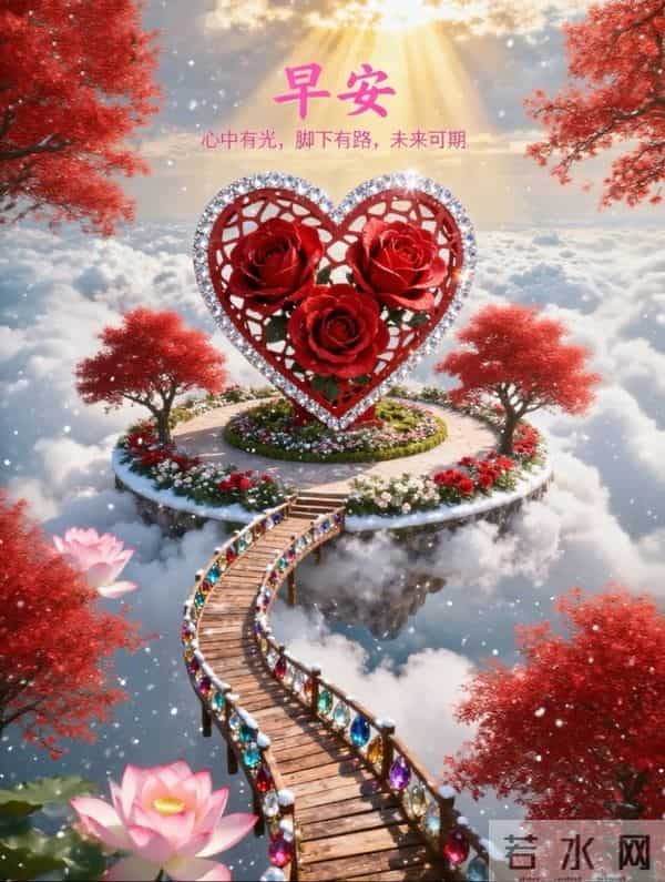 晨晖载红，福暖入心