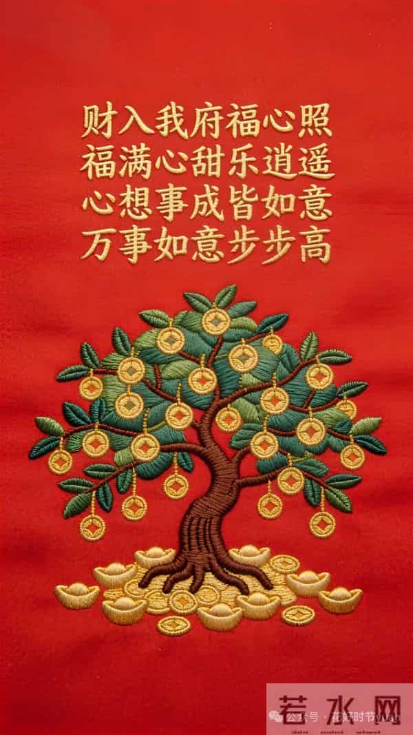 财入我府福心照,心想事成皆如意,万事如意步步高