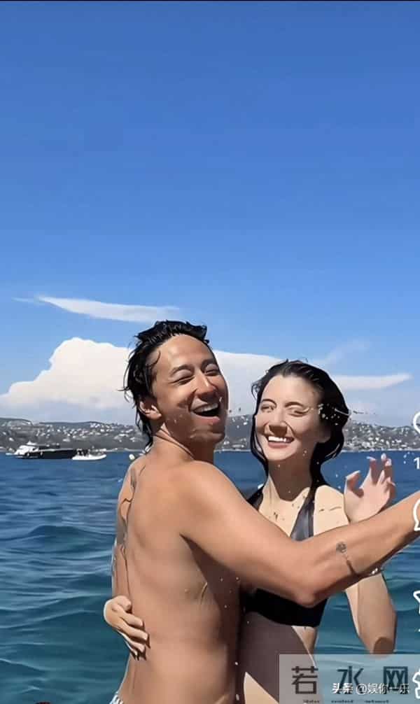 吴千语穿比基尼出海,富豪老公变猛男紧搂小腰,不舍放手好欢乐