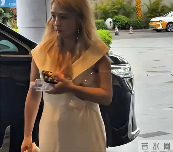 39岁何洁被嘲不忍直视, 腋下勒出副乳肚子三层肉, 养4个娃操劳疲惫