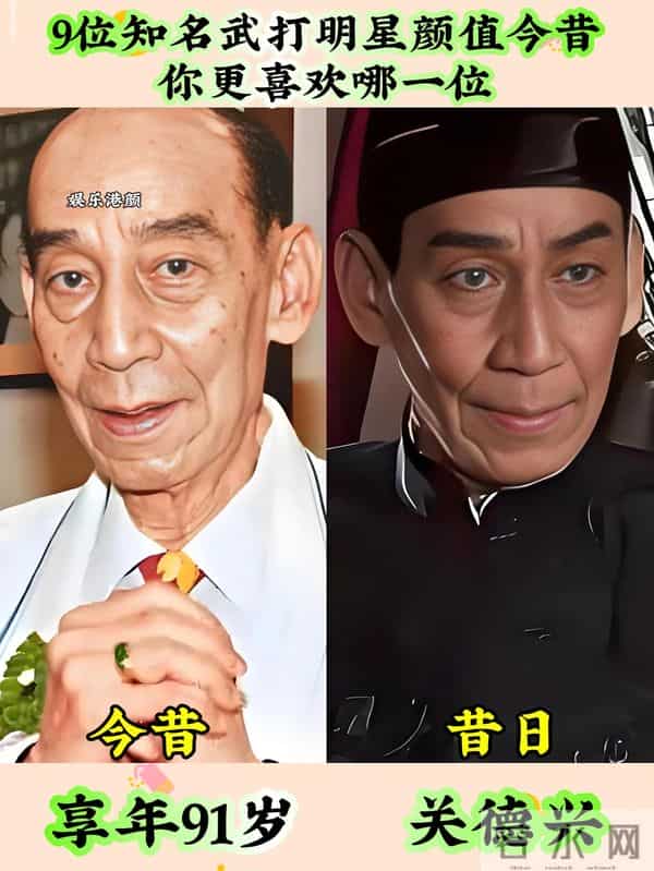 知名武打明星演员颜值今昔,有的变化较大,你认识几位呢