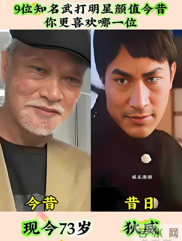知名武打明星演员颜值今昔,有的变化较大,你认识几位呢