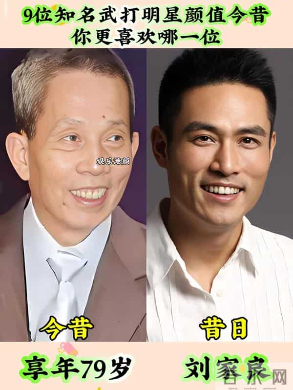 知名武打明星演员颜值今昔,有的变化较大,你认识几位呢