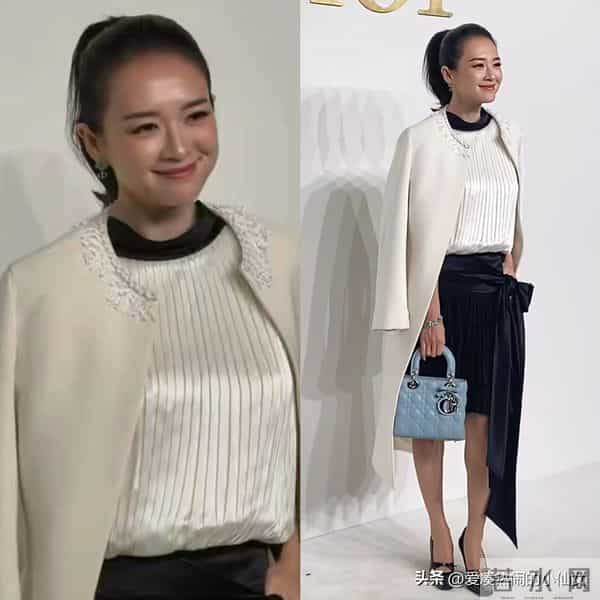 这夜，骨相极佳的周也，笑脸相迎的章子怡，都败给了气场全开的她