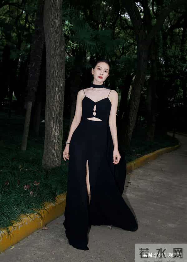 高圆圆一袭黑色长裙亮相 网友直呼:真是美得不可方物