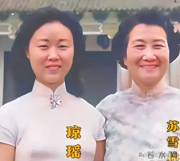 琼瑶和丈夫平鑫涛，在昆明石林旅游时，一张珍贵的合影，很浪漫