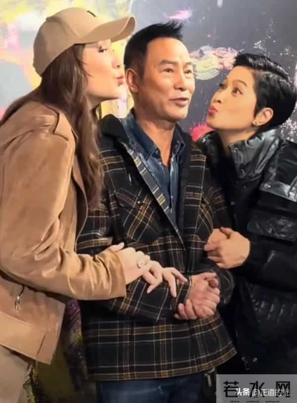70岁任达华当着老婆的面 和60岁邵美琪亲嘴靠肩膀 霍启刚也到场支持