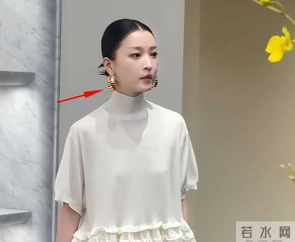 北京酒会“见光死”，高清镜头暴露真实颜值，吉娜“假胸”太尴尬