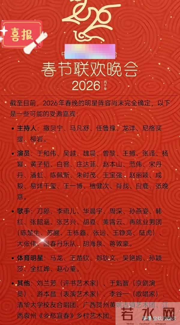 陈佩斯没说谎，2026央视春晚主题官宣仅2天，恶心事儿就发生了