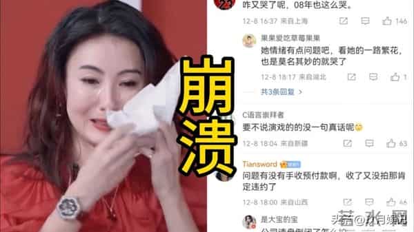 法庭之上崩溃大哭的张柏芝,当众大喊:不公平,所有东西都是假的